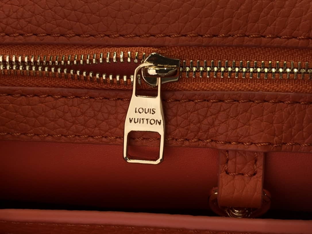 Louis Vuitton Capucines Embroidery Replica Bag Orange M48865