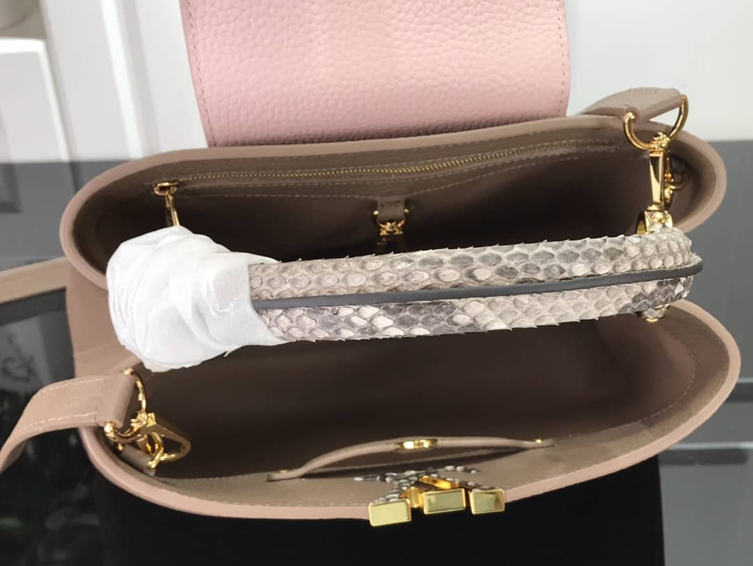Louis Vuitton Capucines Taurillon Leather PM Tote Replica N92800