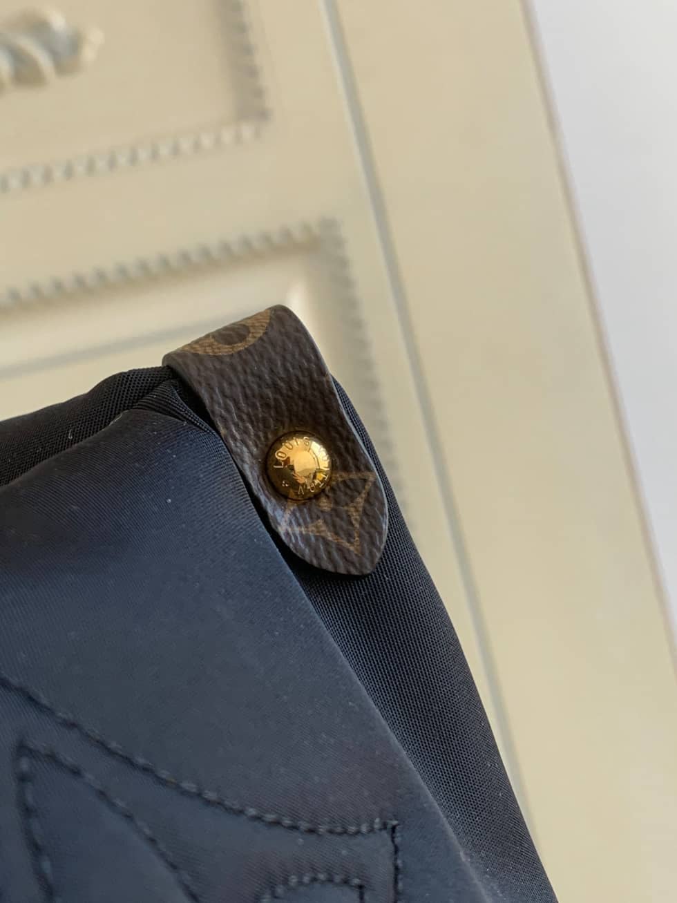 Louis Vuitton Onthego GM Nylon Monogram Pilow Giant Black M59007 Replica Tote