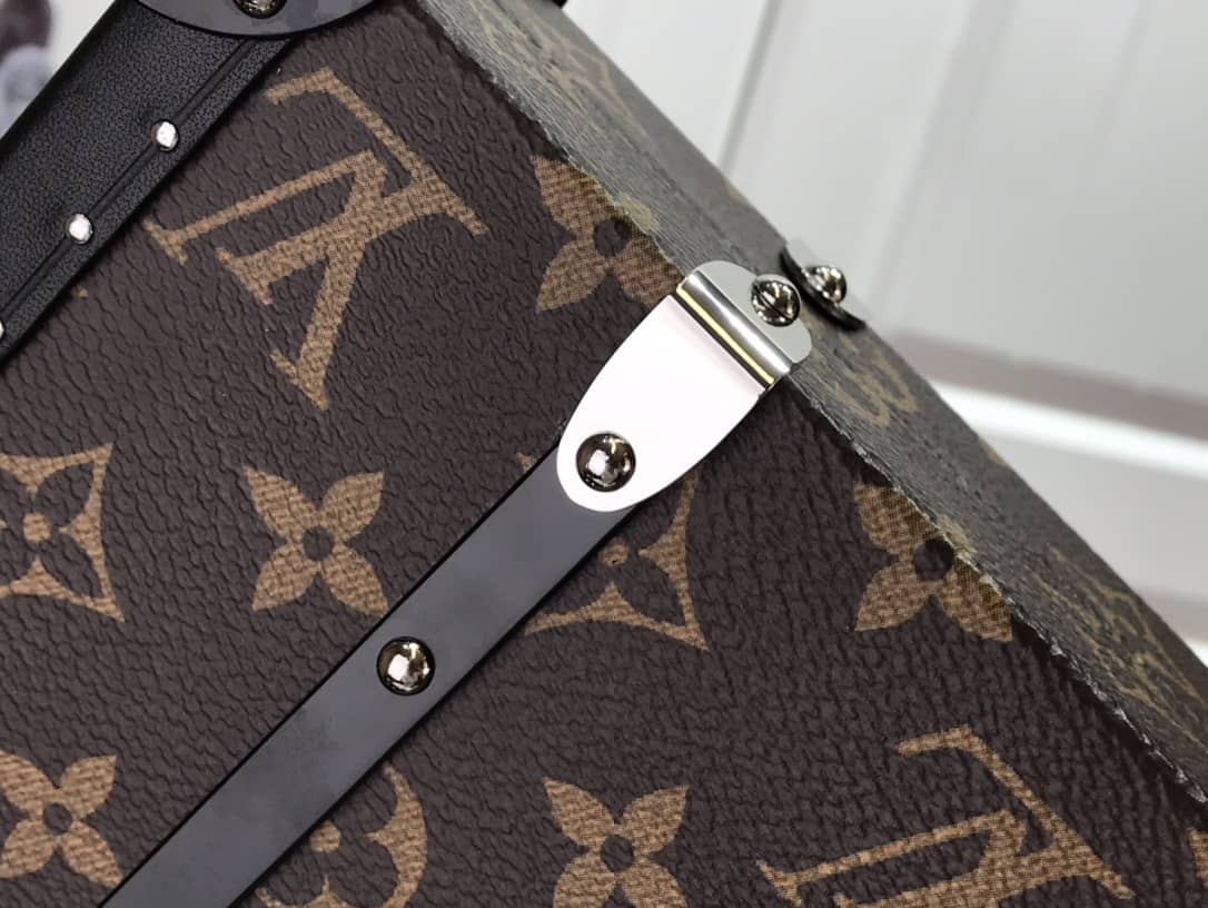 Louis Vuitton Trunk Monogram Eclipse Replica Bag Brown M20249