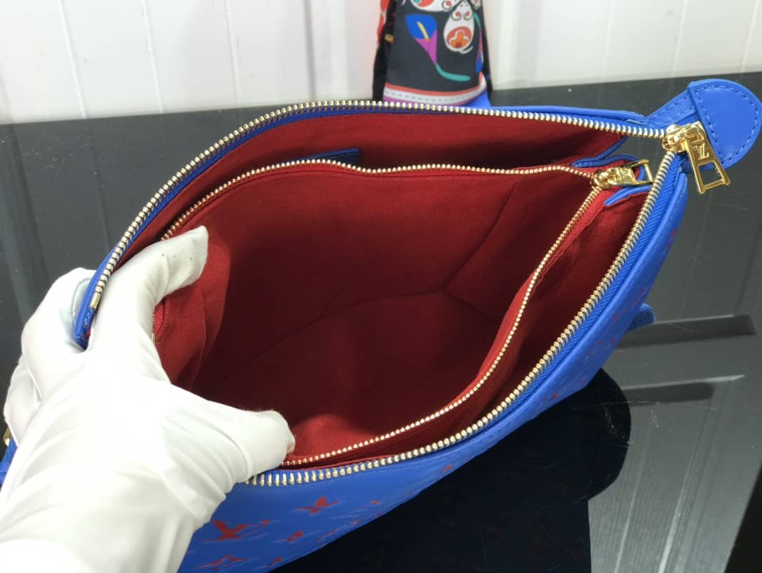 Louis Vuitton Embossed Lambskin Coussin PM Replica Bag Blue M58628