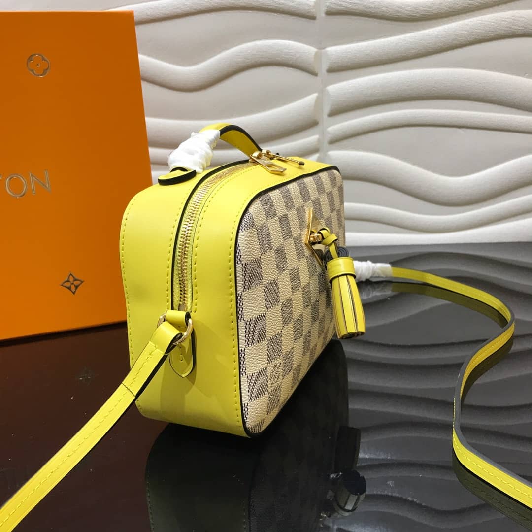 Louis Vuitton Damier Saintonge Replica Camera Bag Yellow N40154