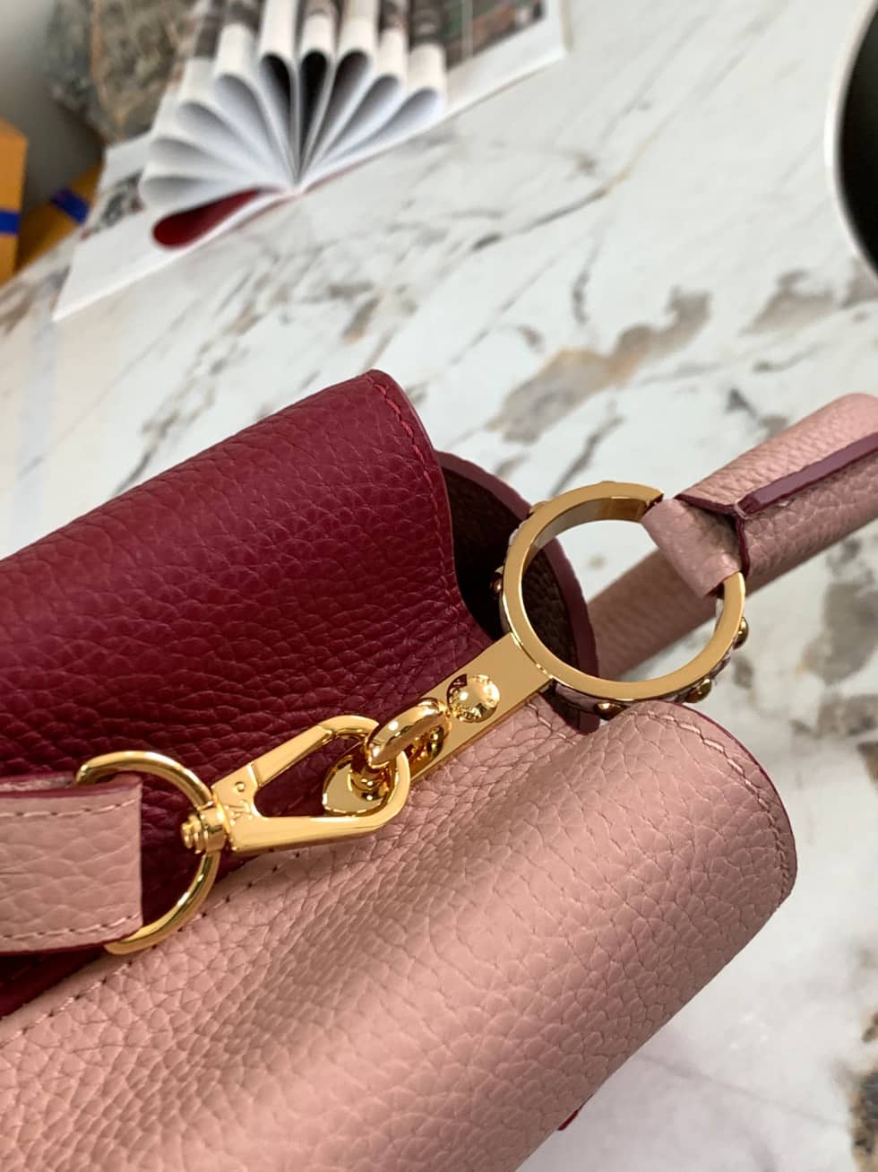 Louis Vuitton Capucines BB Pink M58608 Replica Crossbody Bag