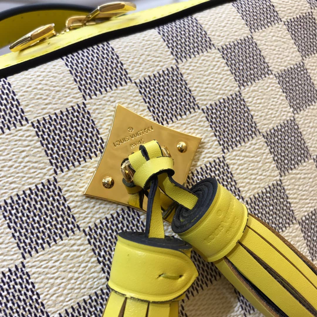 Louis Vuitton Damier Saintonge Replica Camera Bag Yellow N40154