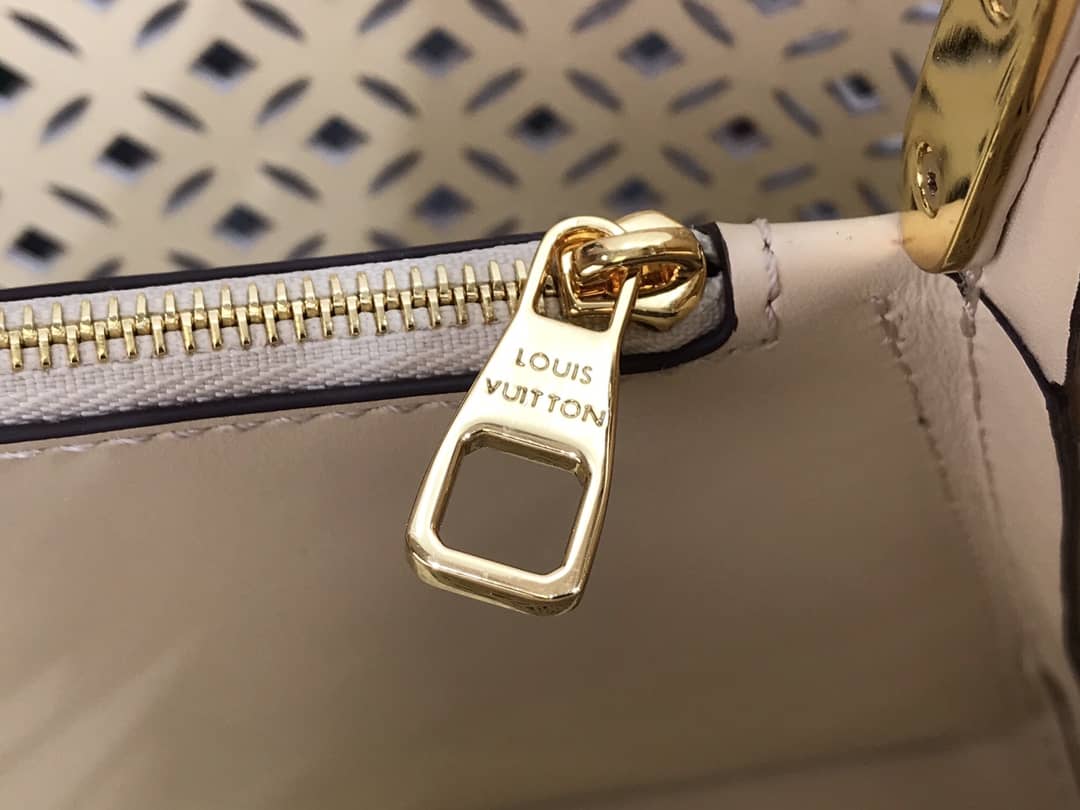 Louis Vuitton Capucines BB Cutout Leather Bag Replica Beige M57228