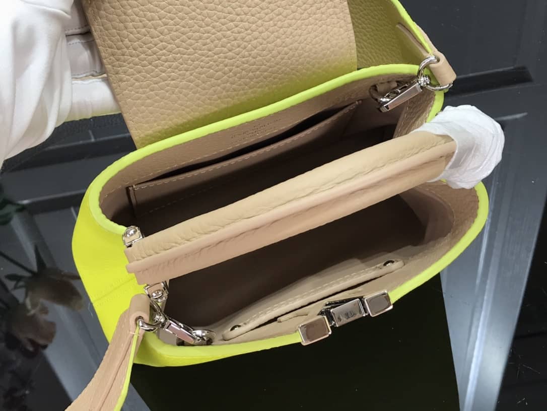 Louis Vuitton Capucines Mini Taurillon Leather Replica Bag Green M57520