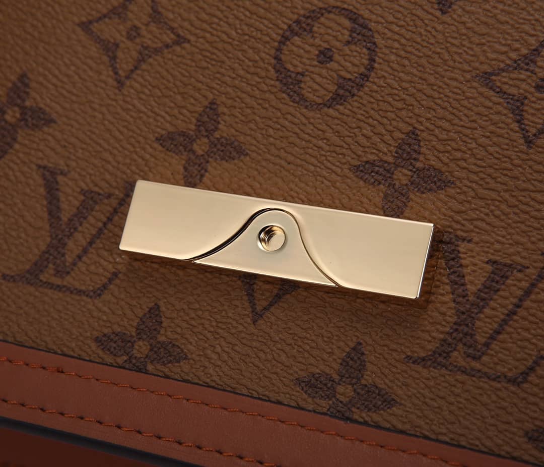 LV Bum Bag Dupe Monogram Reverse Dauphine Brown M44586