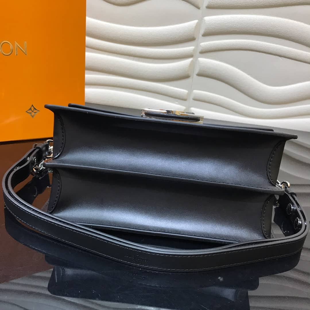 Louis Vuitton Monogram MM Reverse Dauphine Shoulder Bag Replica Black M44391