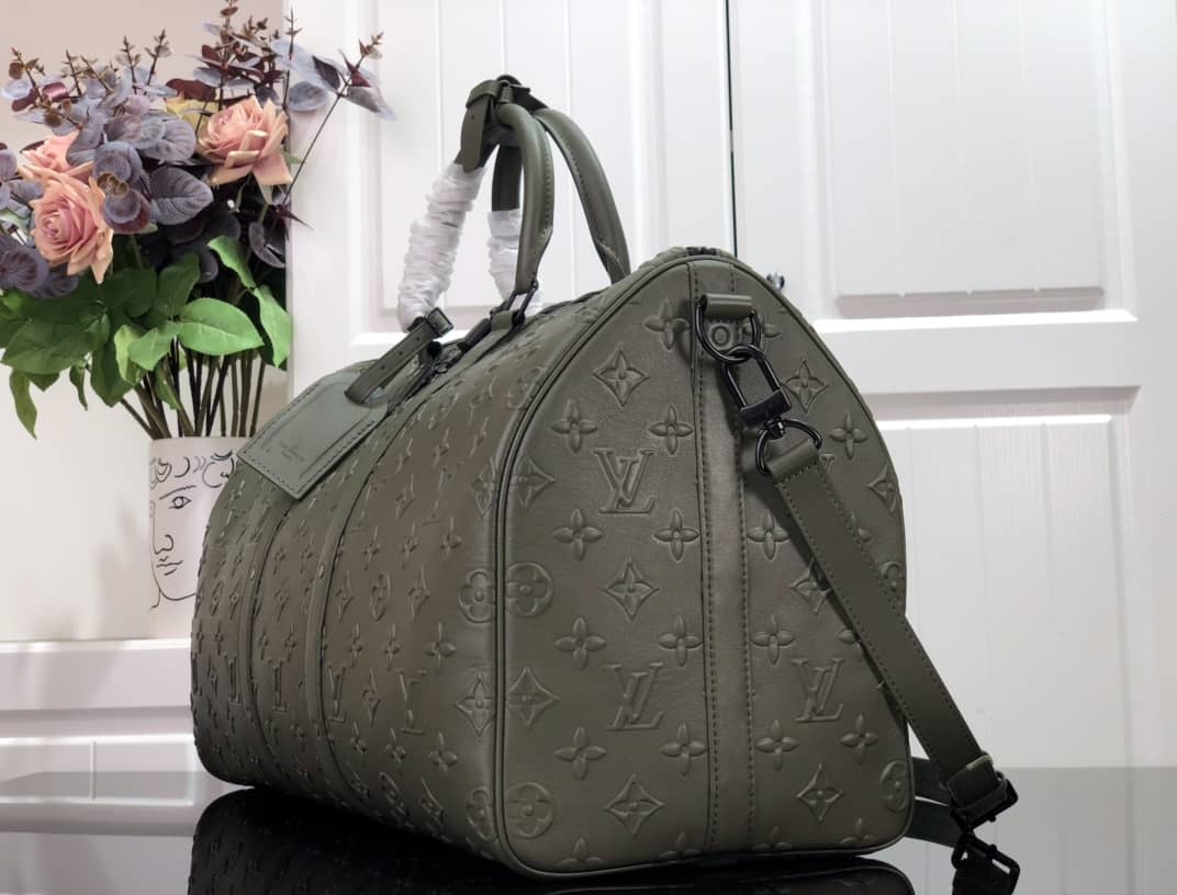 Louis Vuitton Keepall Bandouliere x Nigo Monogram Replica Stripes Green M40567
