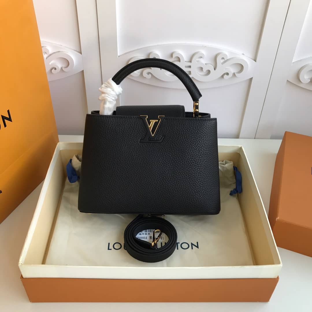 Louis Vuitton Capucines MM Bag Replica Black M48864