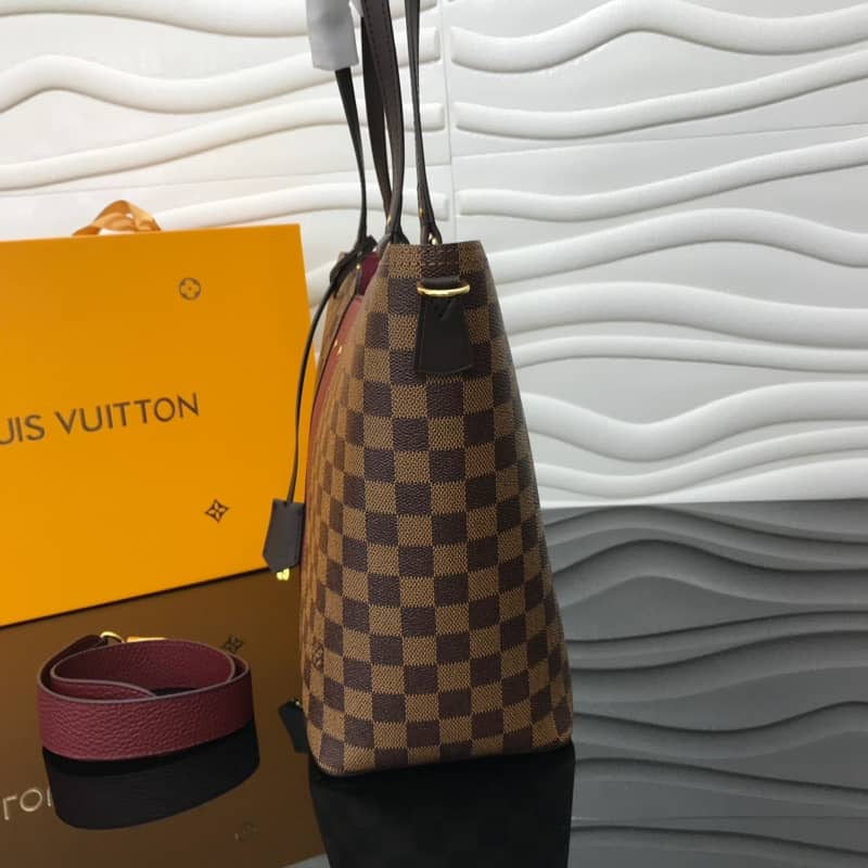 Louis Vuitton Jersey Damier Ebene Canvas Magnolia Bag Replica Purple N44041