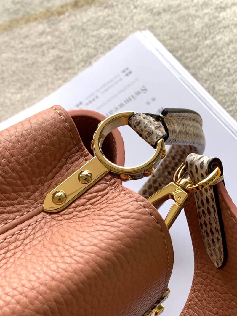 Louis Vuitton Capucines Mini Replica Bag Pink M55921