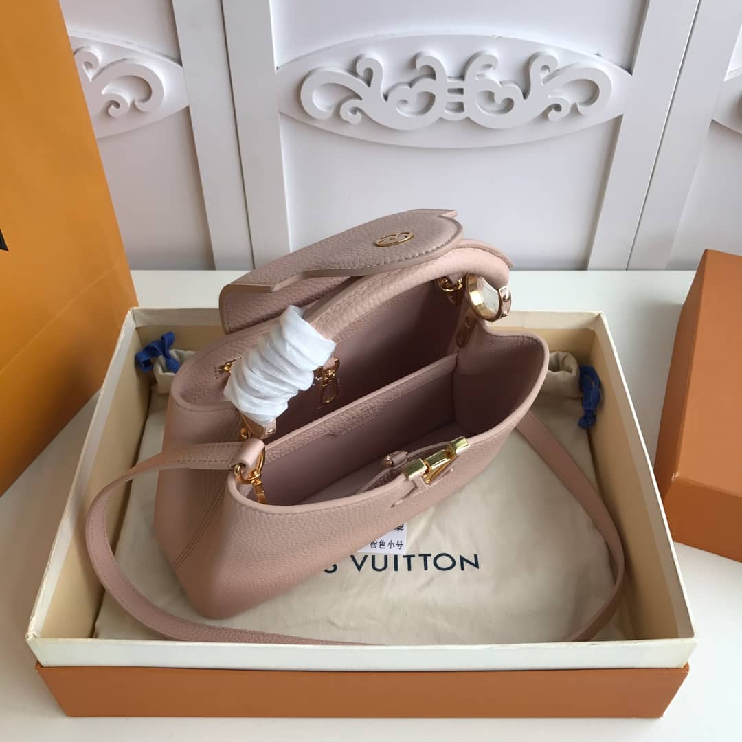 Louis Vuitton Capucines Taurillon Leather BB Bag Replica Pink M52451