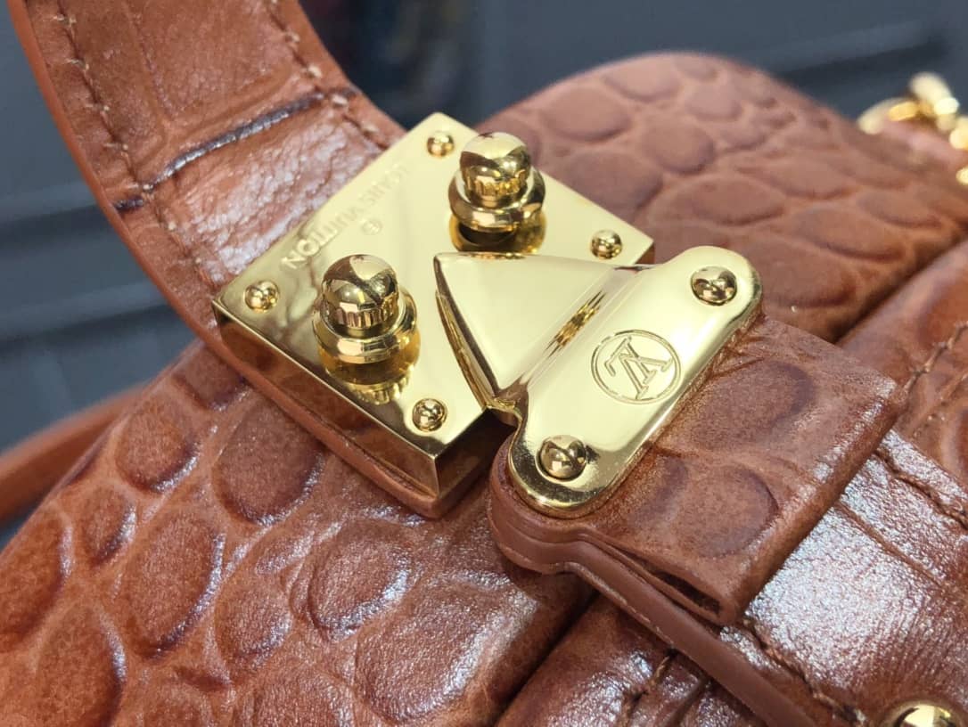 Louis Vuitton Petite Boite Chapeau Crocodilien Brillant Replica Bag Yellow N93597