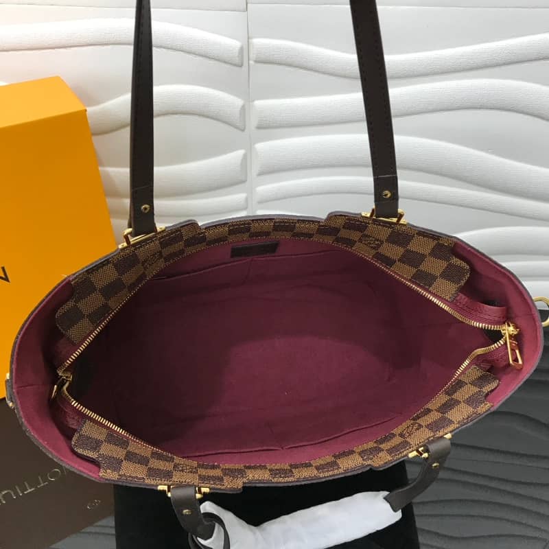 Louis Vuitton Jersey Damier Ebene Canvas Magnolia Bag Replica Purple N44041