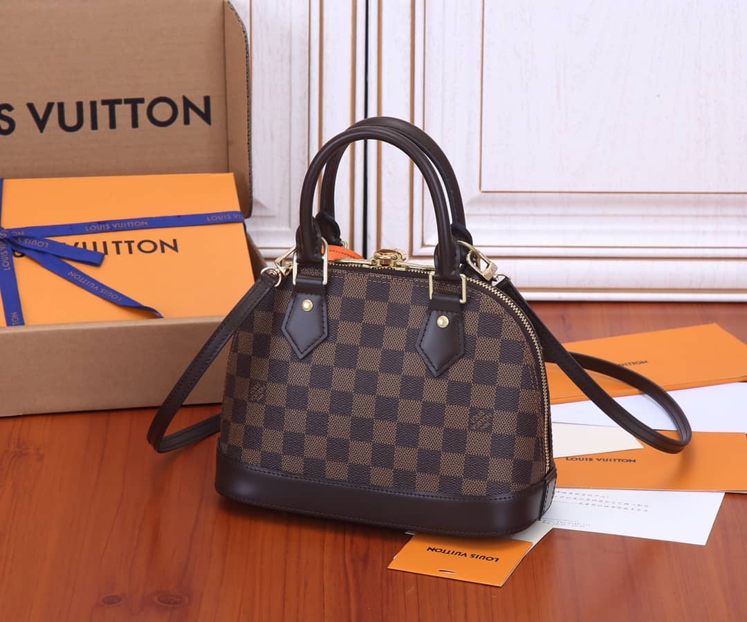 Louis Vuitton Alma BB Damier Ebene Canvas Replica Tote N41221