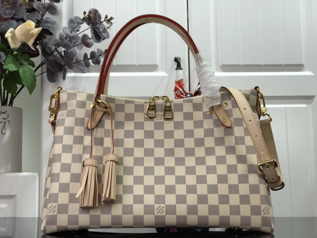 Louis Vuitton Lymington Damier Azur Tote Replica Beige N40022