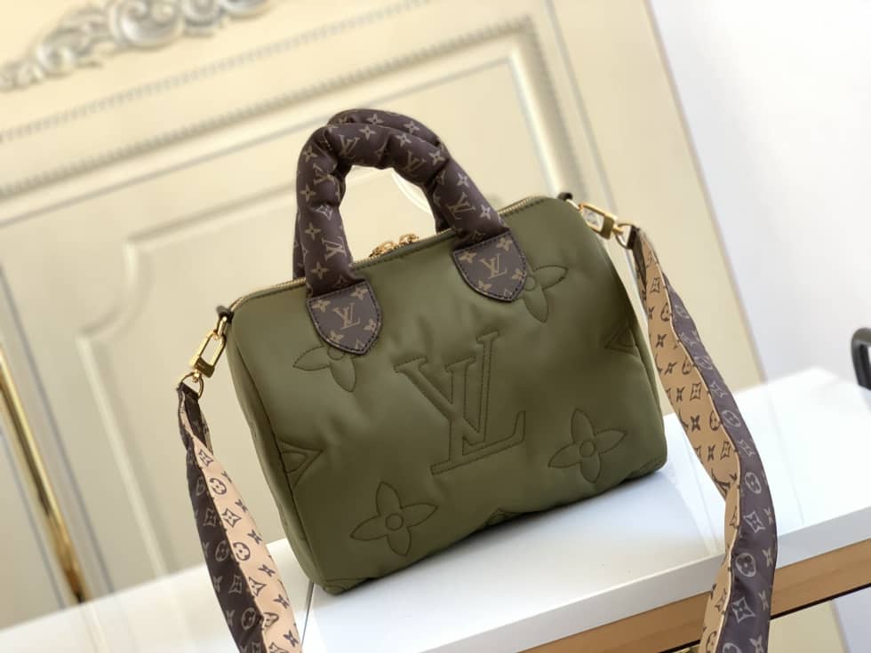 Louis Vuitton Replica Bags Speedy Bandouliere 25 Green M59009