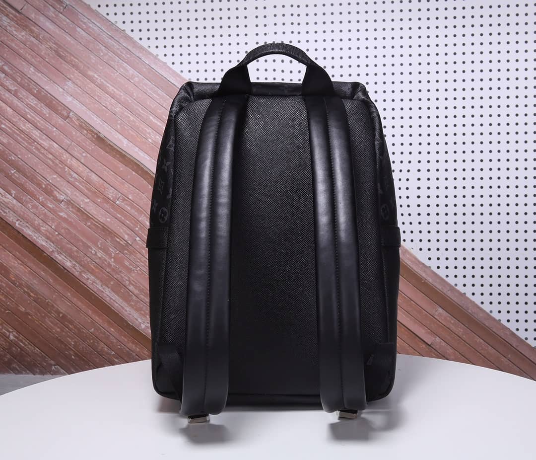 Louis Vuitton Discovery PM Leather Canvas Black M30230 Replica Backpack