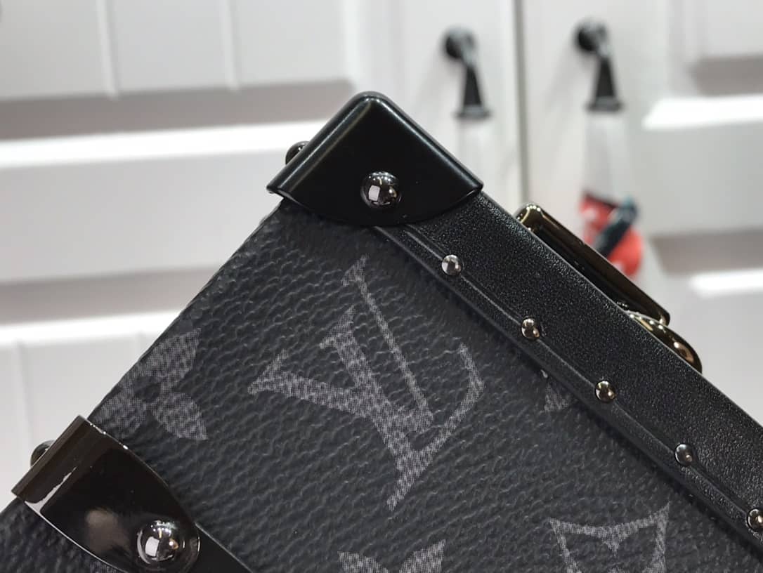 Louis Vuitton Trunk Monogram Eclipse Replica Bag Black M20249