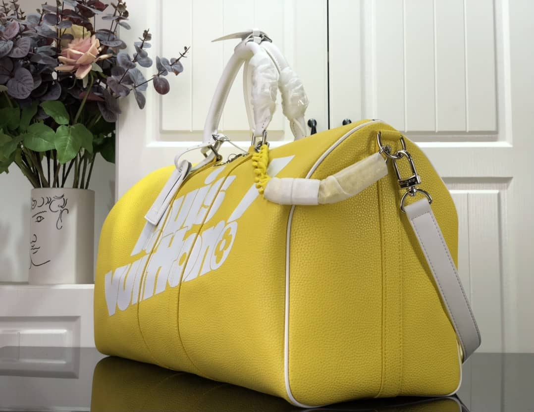 Louis Vuitton Keepall Bandoulière 50 Bag Cowhide Leather Replica M58748