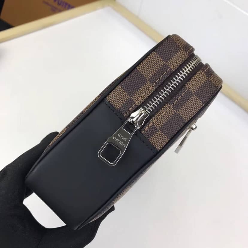 Louis Vuitton Kasai Clutch Damier Ebene Canvas Replica N41663
