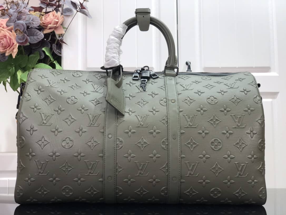 Louis Vuitton Keepall Bandouliere x Nigo Monogram Replica Stripes Green M40567