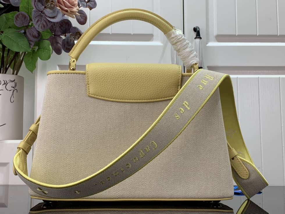 Louis Vuitton Capucines MM Yellow M59872 Replica Shoulder Bag