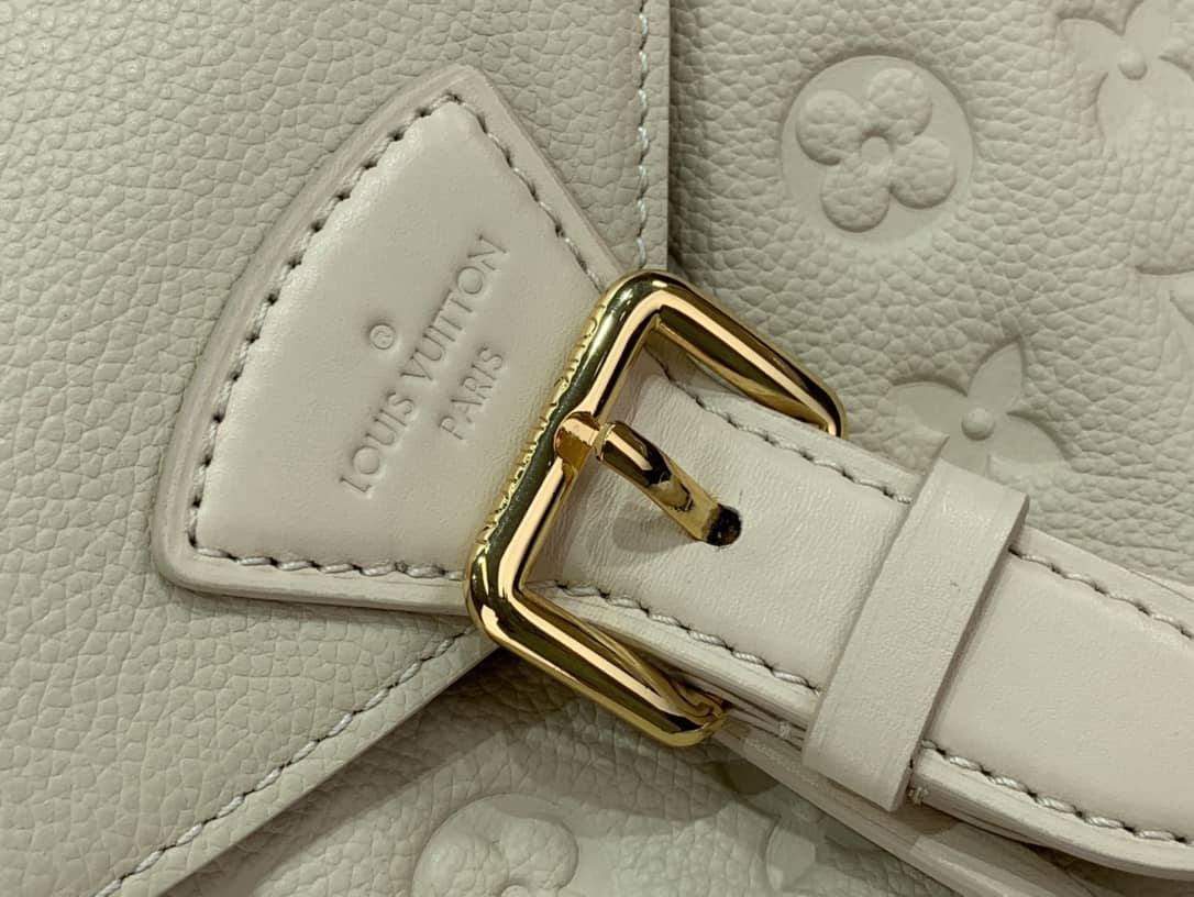 Louis Vuitton Ann Platt Montsouris PM Noir Leather Replica Backpack Cream M45205