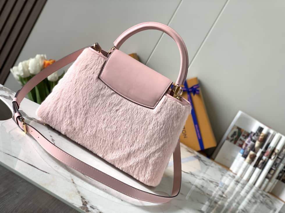 Louis Vuitton Capucines MM 2way Hand Pink M42258 Replica Crossbody Bag