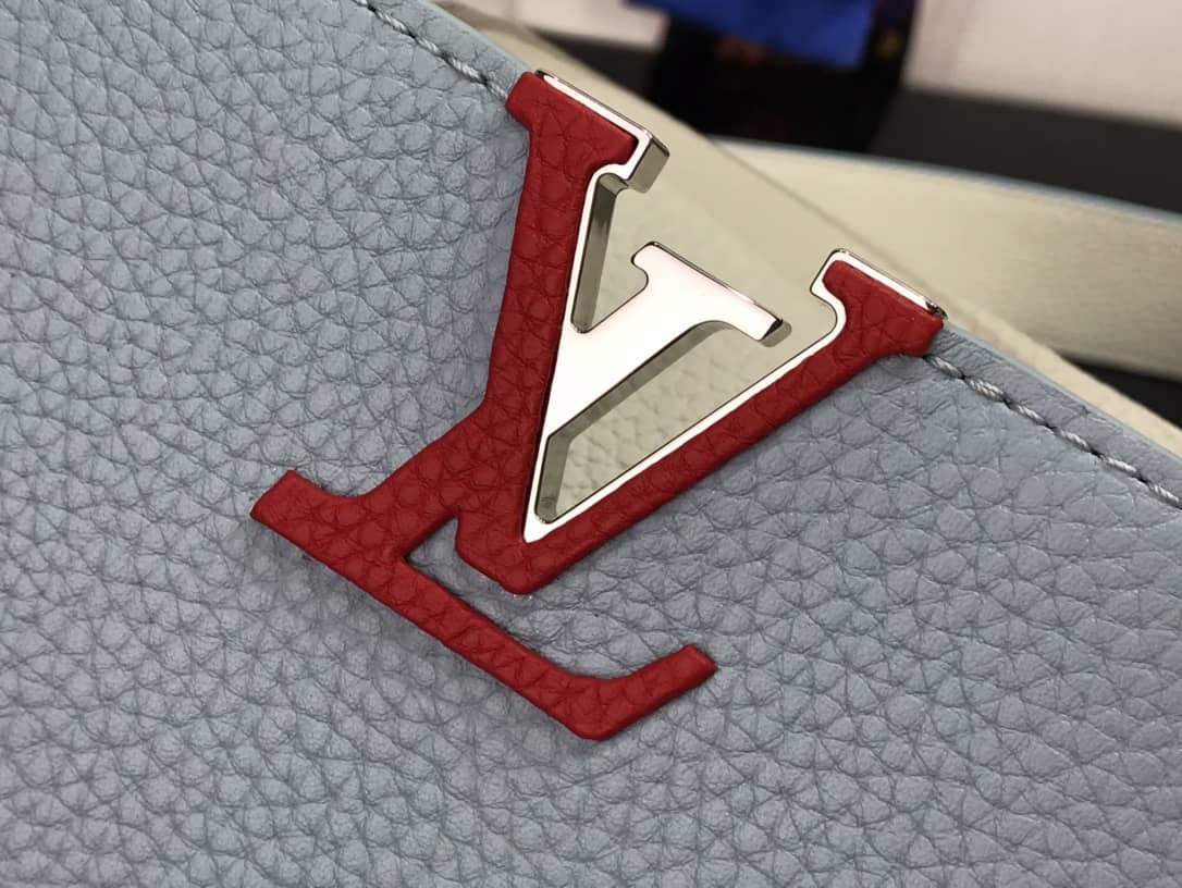 Louis Vuitton Capucines Mini Taurillon Leather Replica Bag Blue M57520