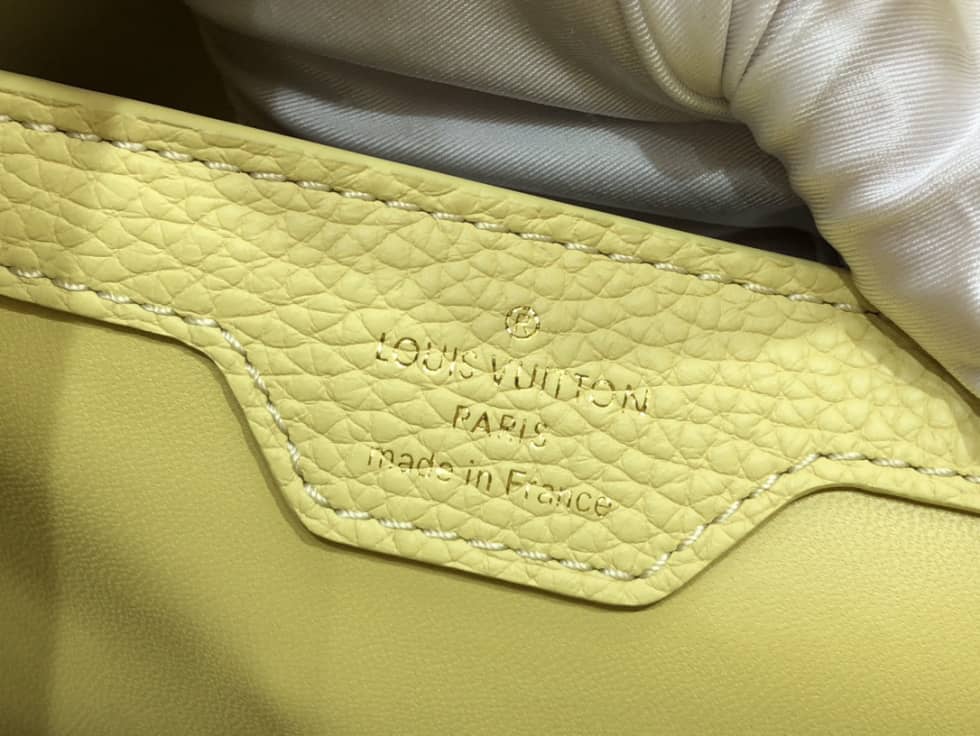 Louis Vuitton Capucines BB Taurillon Leather Bubble Yellow M58694 Replica Shoulder Bag