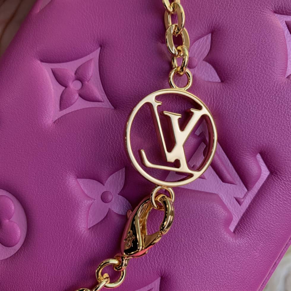 Best Replica Louis Vuitton Beltbag Coussin Cruise 22 Monogram Embossed Orchid M81127 Replica Crossbody Bag(ColaReps)