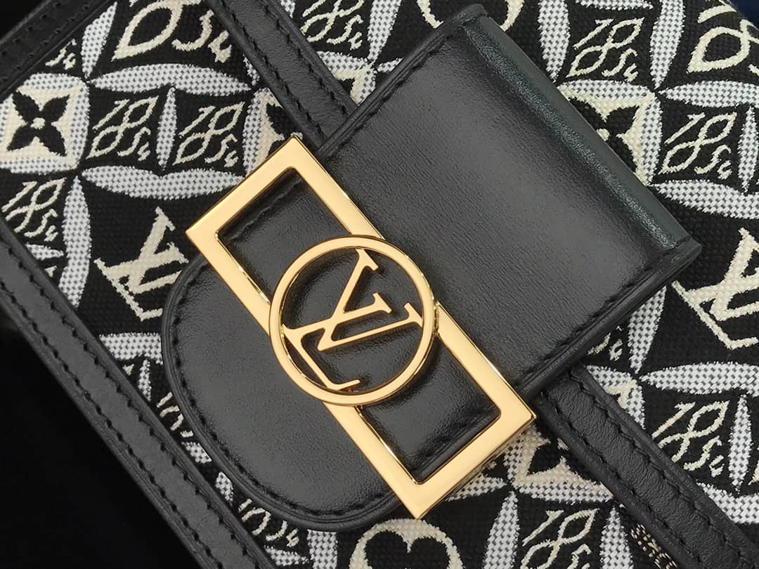 Louis Vuitton Dauphine Mini Monogram Replica Crossbody Bag Black M44580