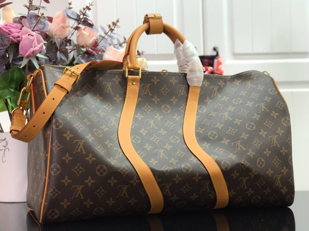 LV Duffle Bag Replica Keepall 50 Virgil Monogram M44880