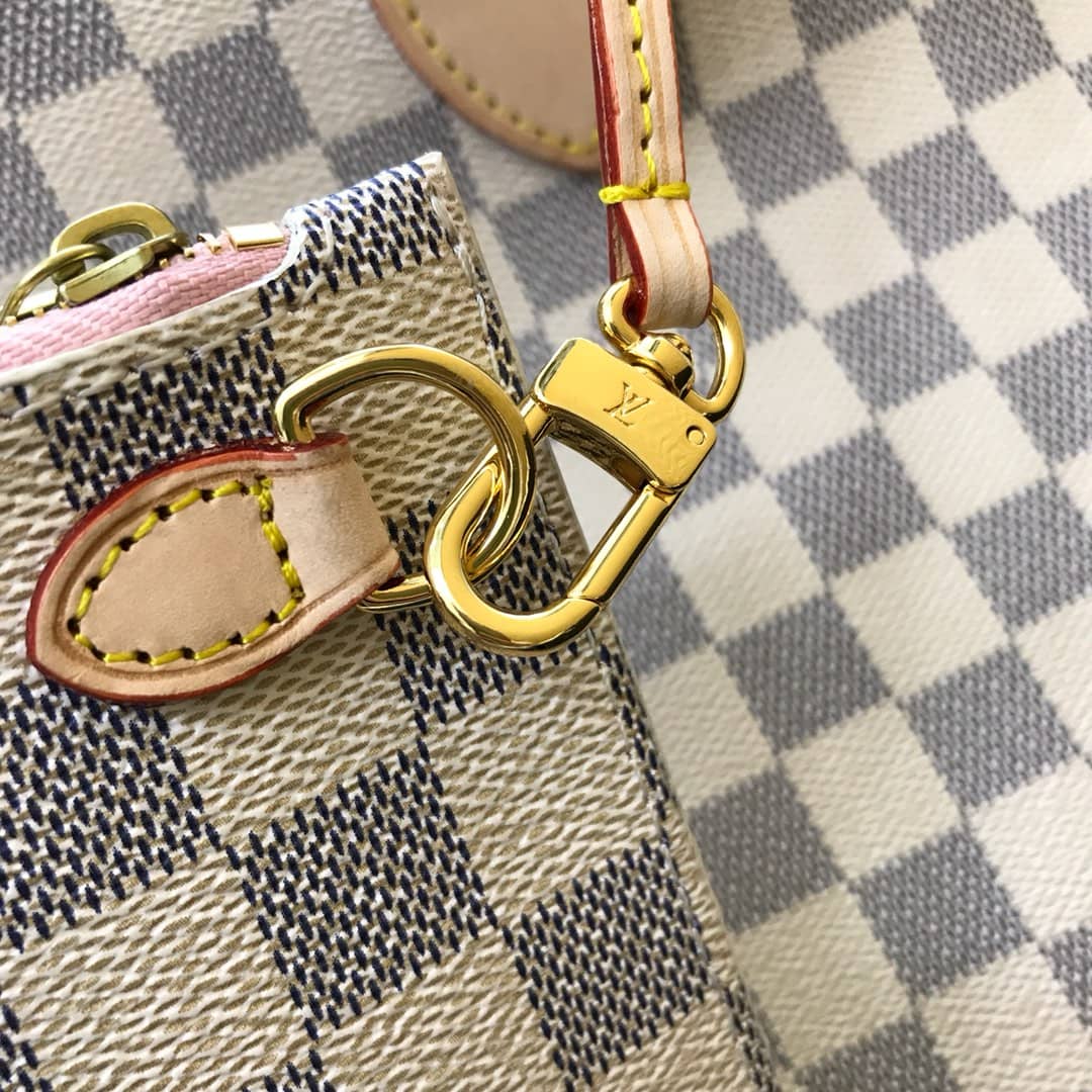 Louis Vuitton Neverfull GM Damier Azur Tote Replica Beige N40990