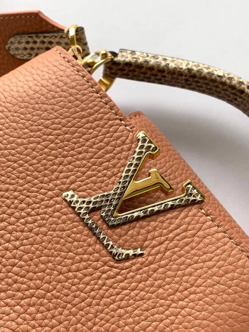 Louis Vuitton Capucines Mini Replica Bag Pink M55921