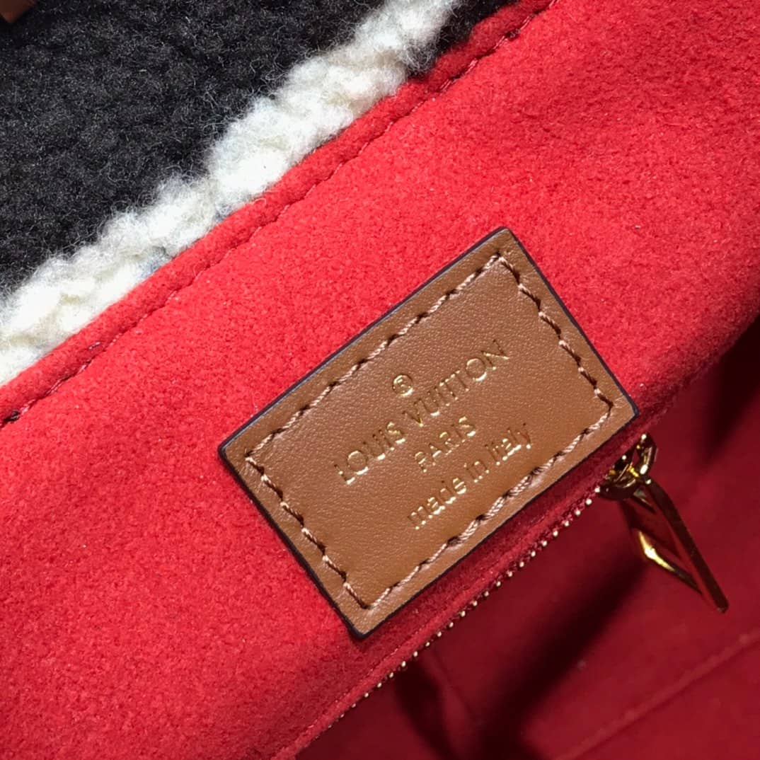 Louis Vuitton Onthego Teddy Shearling Limited GM Tote Replica Black M55421