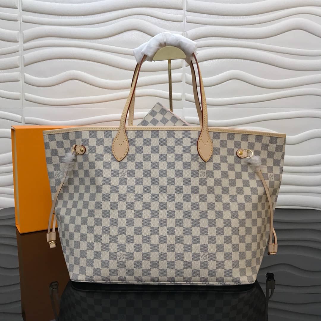Louis Vuitton Neverfull GM Damier Azur Tote Replica Beige N40990