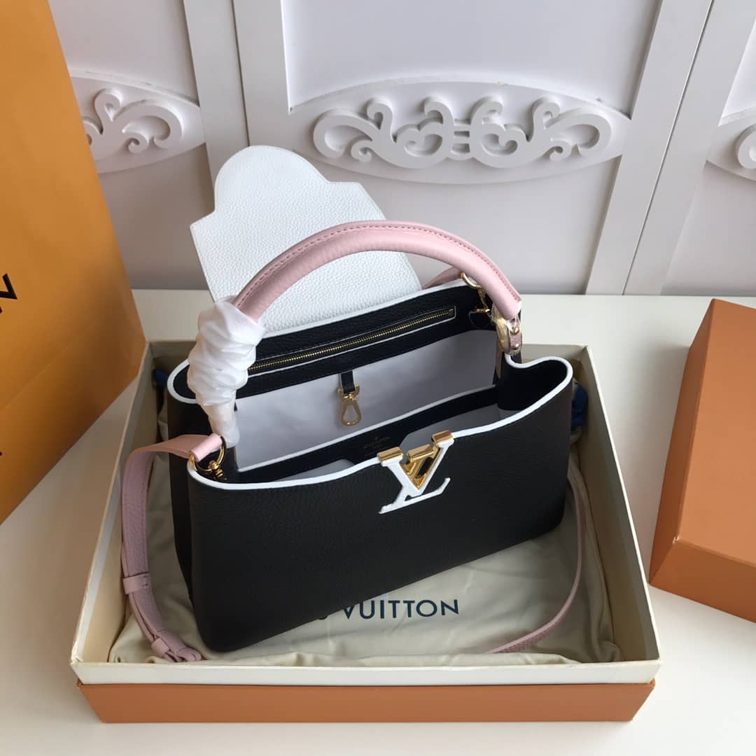 Louis Vuitton Capucines PM Taurillon Bag Replica Black M52988