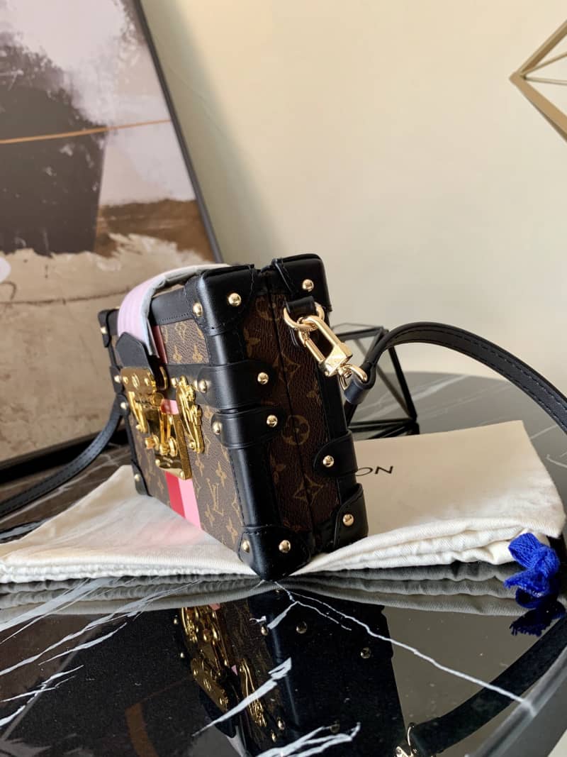 Louis Vuitton Petite Malle Monogram Canvas Replica Bag Brown M40273