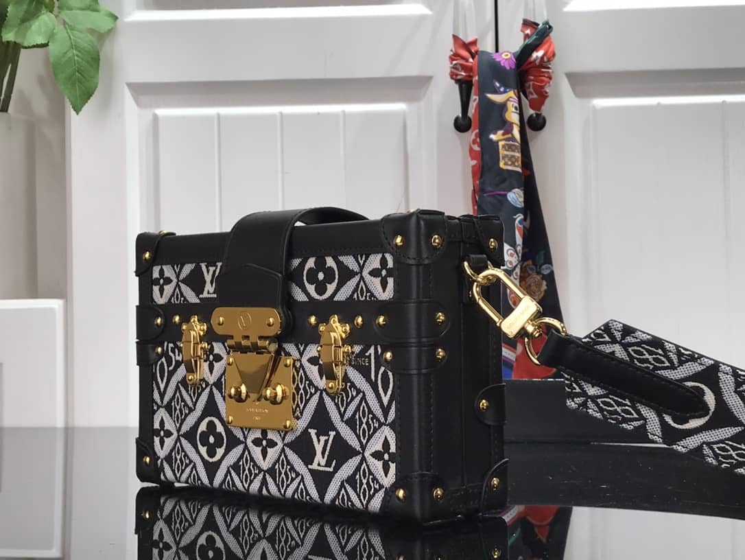 Louis Vuitton Since 1854 Petite Malle Replica Bag Black M57212