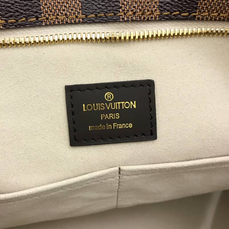 Louis Vuitton Jersey Damier Ebene Canvas Magnolia Beige Bag Replica N44041