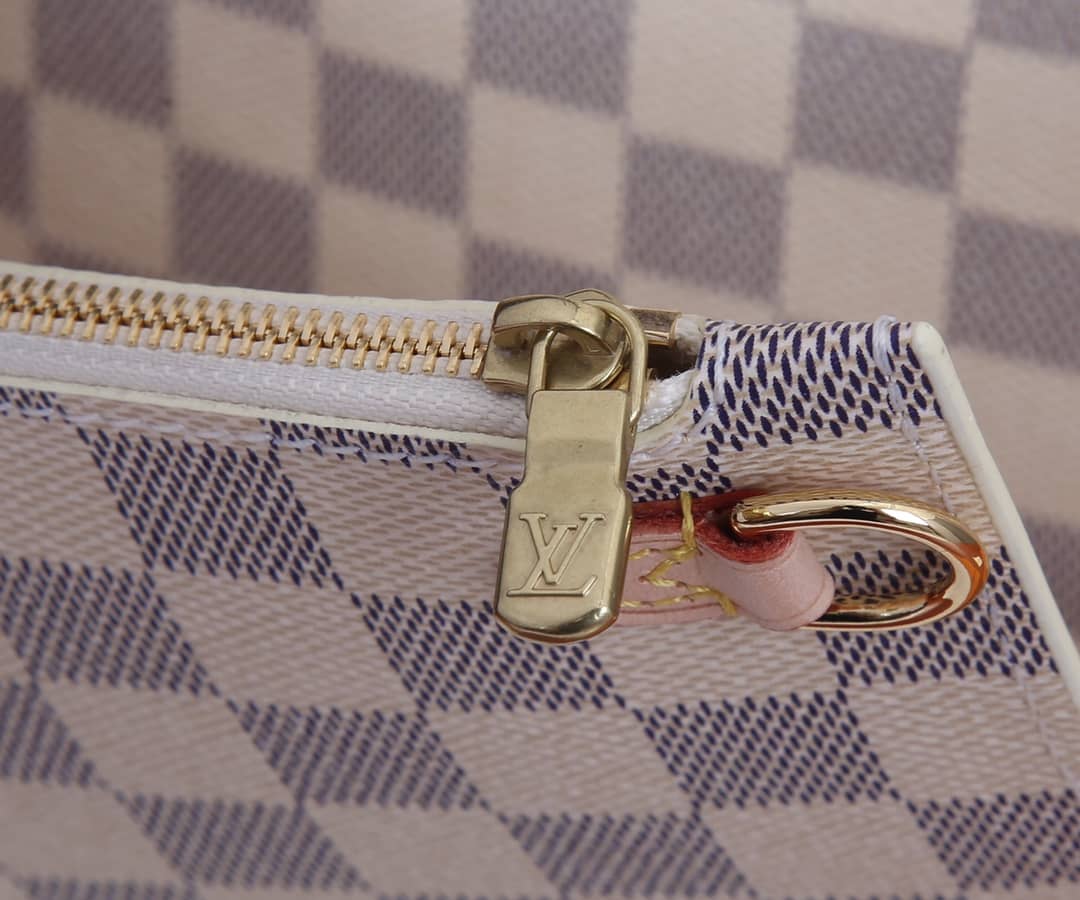 Louis Vuitton Neverfull MM Damier Azur Tote Replica White N41361