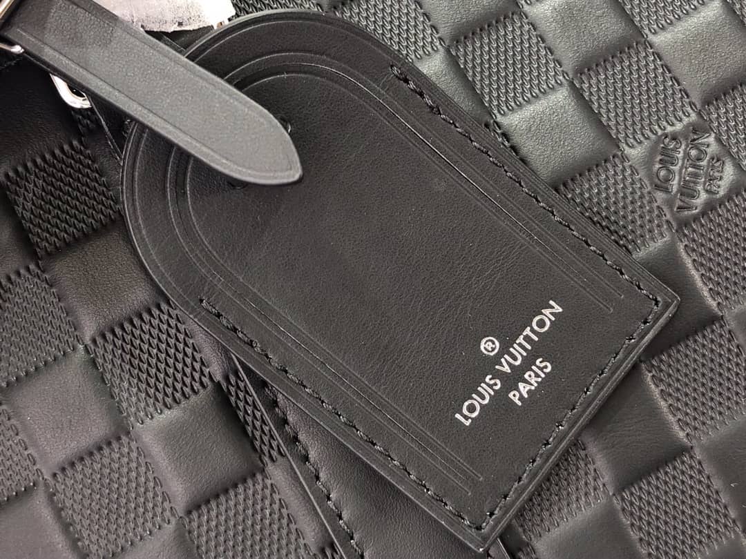 Louis Vuitton Keepall Bandouliere 45 Damier Amphini Boston Leather Bag Replica N41145