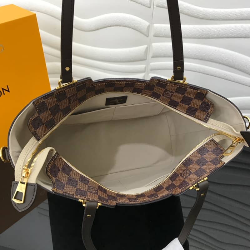 Louis Vuitton Jersey Damier Ebene Canvas Magnolia Beige Bag Replica N44041