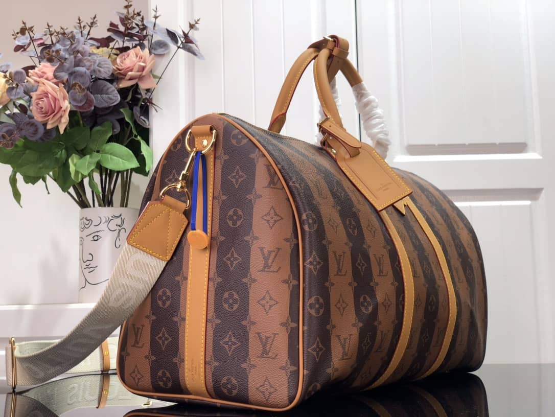 Louis Vuitton Keepall Bandouliere x Nigo Monogram Stripes Replica M40567