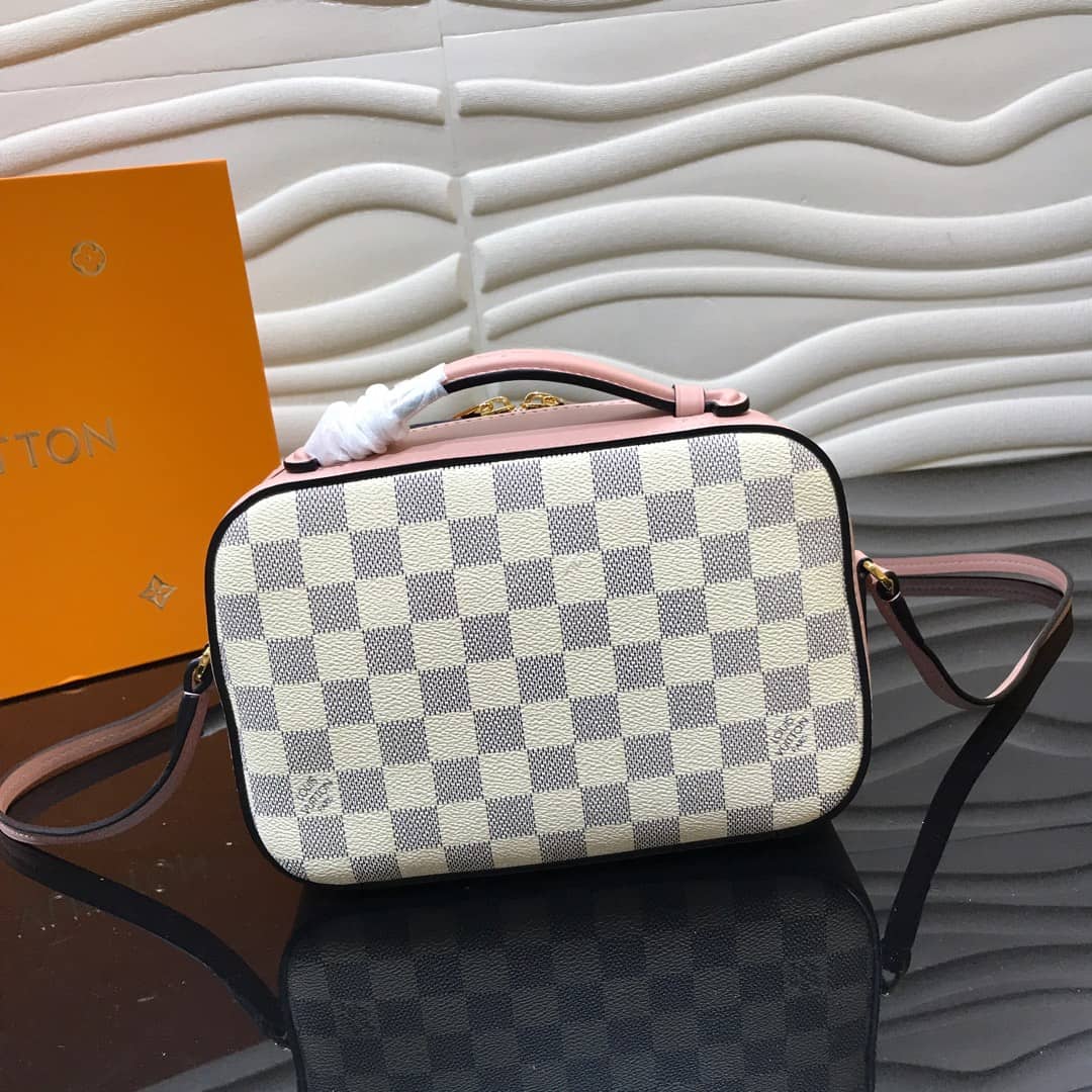 Louis Vuitton Damier Saintonge Replica Camera Bag Pink N40154