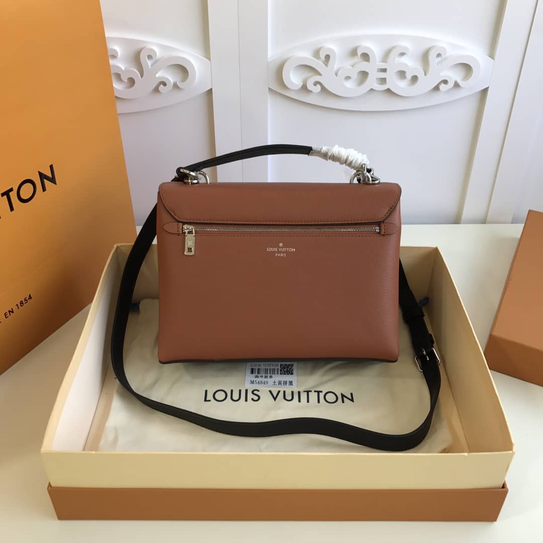 Louis Vuitton MyLockMe Satchel 2way Leather Grain Bag Replica M54849