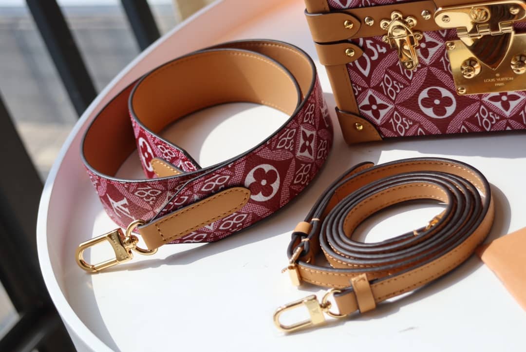 Louis Vuitton Petite Malle Monogram Canvas Replica Bag Red M40273